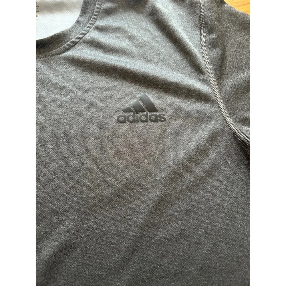 Adidas Mens Climacool Training Shirt Gray Black Performance Tee XL